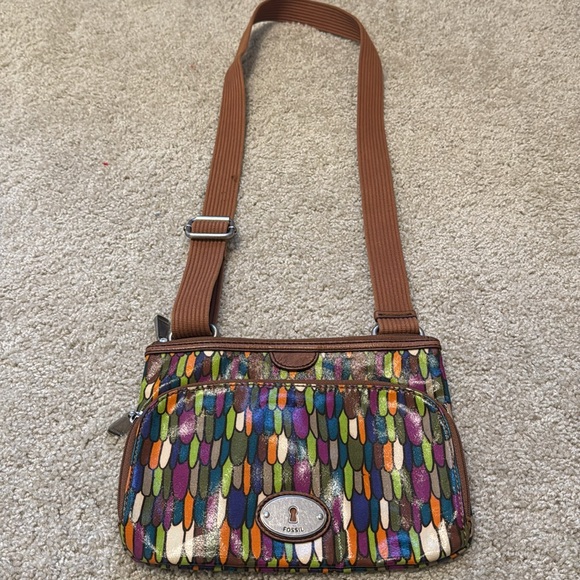 Fossil Key-Per Multi Color Cross Body Bag - Picture 2 of 10